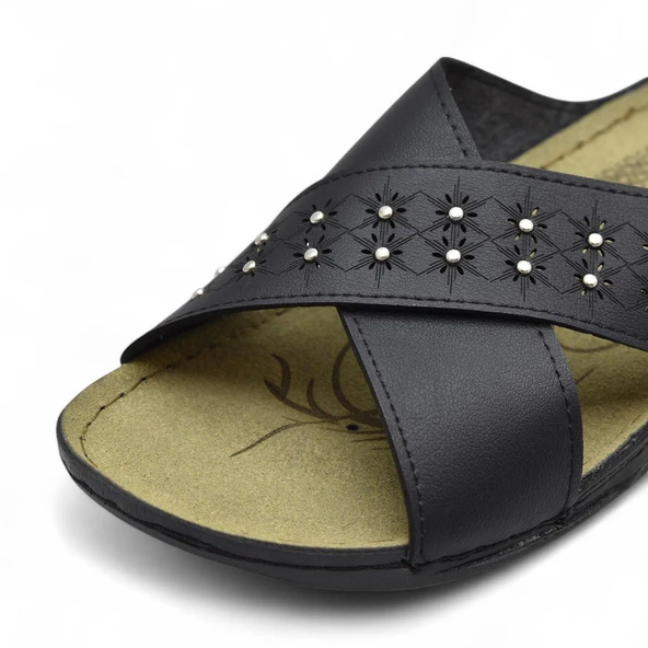 140504 CV TAM Ortopedik Taban Günlük Kadın Terlik 41 42 numara Kadın Terlik - 3