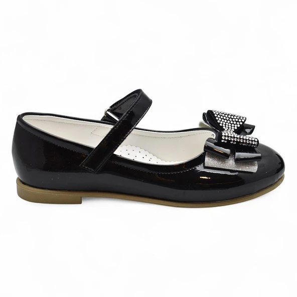 5952 Rahat Taban Tokalı Kız Çocuk Babet Ayakkabı Düğün Abiye Nişan Ayakkabısı - 2