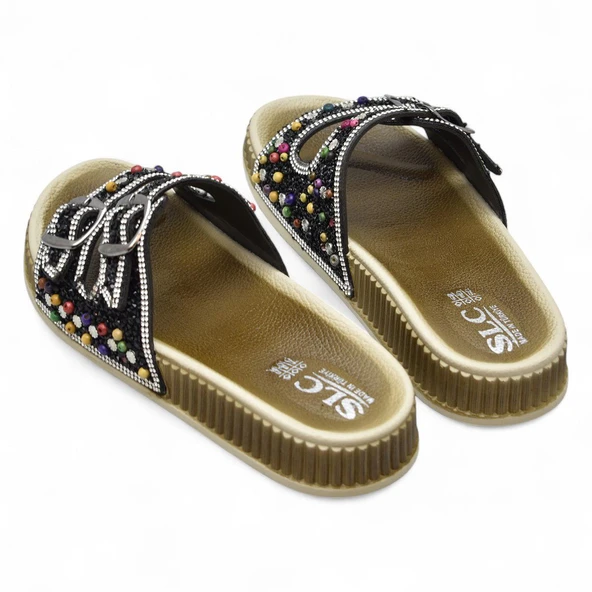 45560 Rahat Taban Taşlı Günlük Kadın Terlik - 5