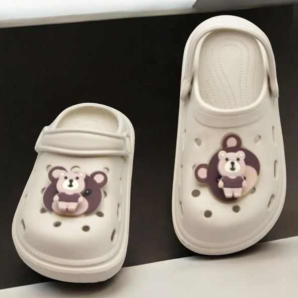 755  Rahat Taban Ayıcıklı Günlük Çocuk Terlik Sandalet - 4