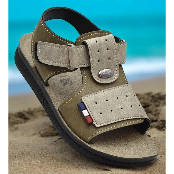 18802 Rahat Taban Erkek Çocuk Sandalet Terlik Çocuk Sandalet - 4