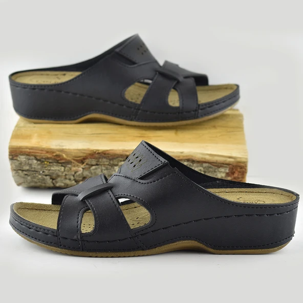 3003 CV TAM Ortopedik Taban Günlük Kadın Terlik Sandalet Hafif Dolgu - 2