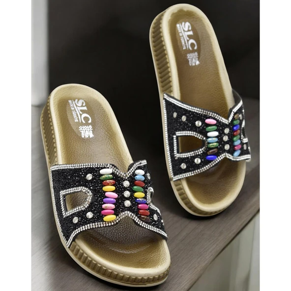 45559 Rahat Taban Taşlı Günlük Kadın Terlik