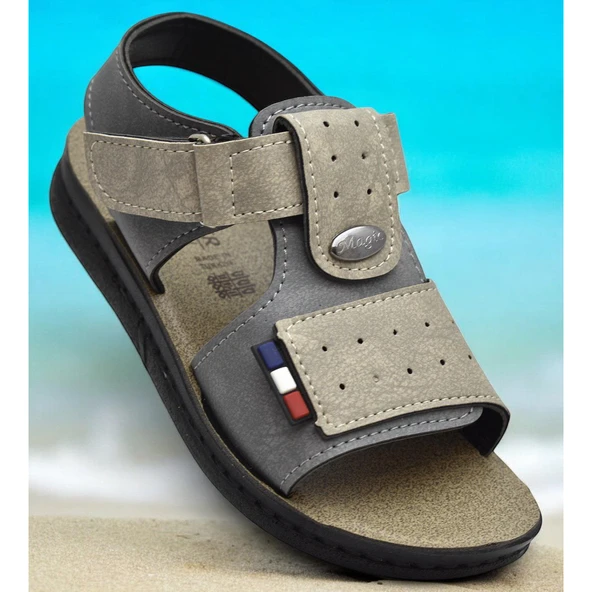 18802 Rahat Taban Erkek Çocuk Sandalet Terlik Çocuk Sandalet - 7