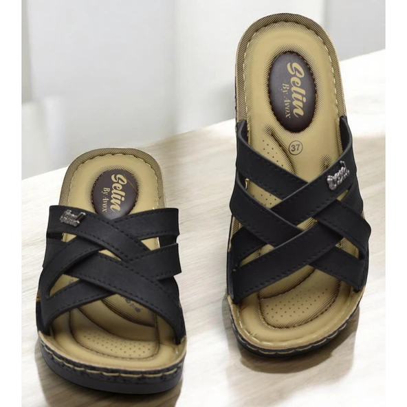 4551 Ortopedik Taban Günlük Kadın Terlik Yumuşak İç Taban - 4