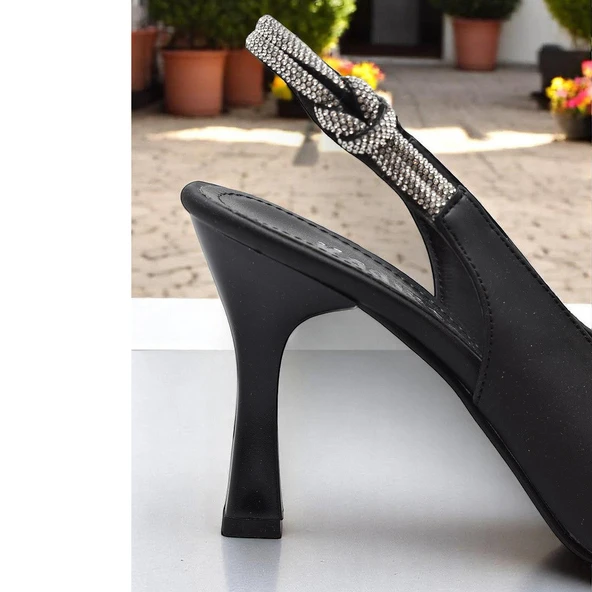 6509 9cm Kadın Topuklu Ayakkabı Stiletto Abiye Düğün Nişan Ayakkabısı - 5