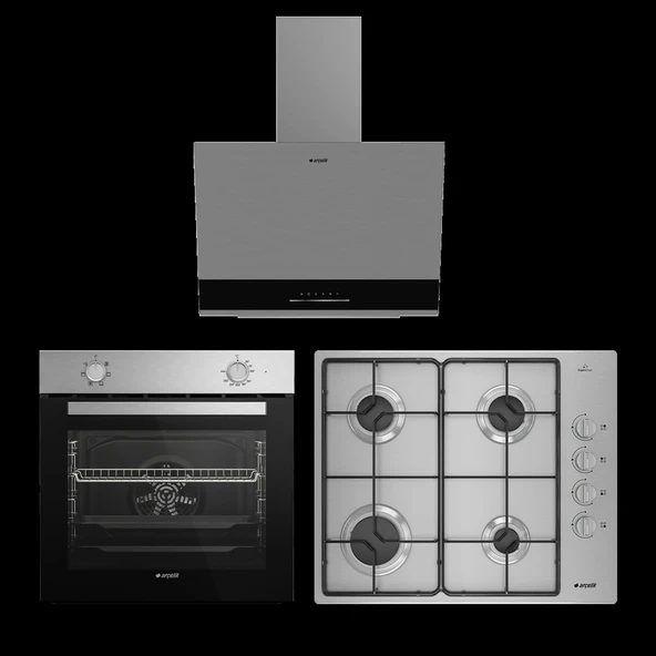 Arçelik Eğimli Davlumbazlı Inoks Ankanstre Set ürün görseli