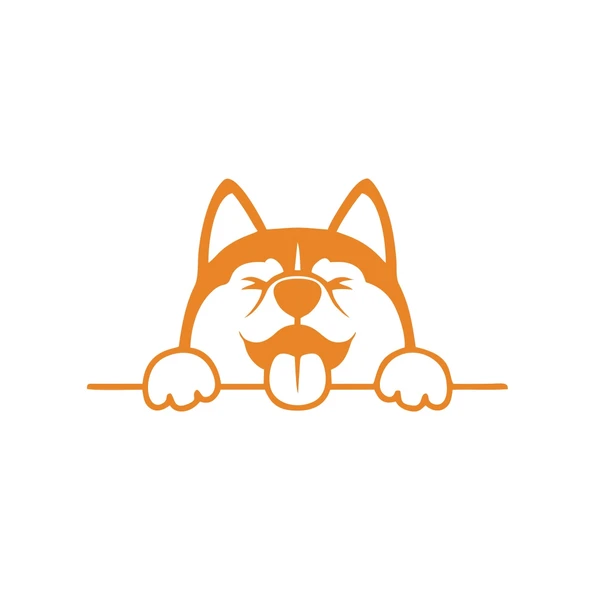 Tutunan Köpek Araba Sticker 17x17 Cm Turuncu ürün görseli