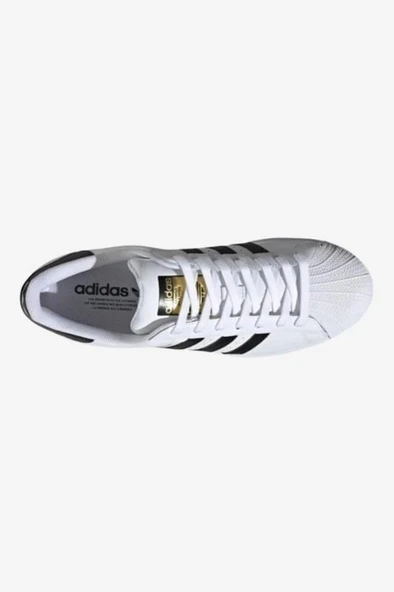 adidas Superstar EG4958 Beyaz & Siyah Erkek Günlük Ayakkabı - 4
