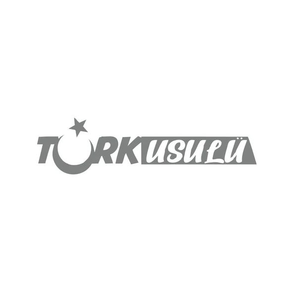 Türk Usulü Araba Sticker 17x17 Cm Gri ürün görseli