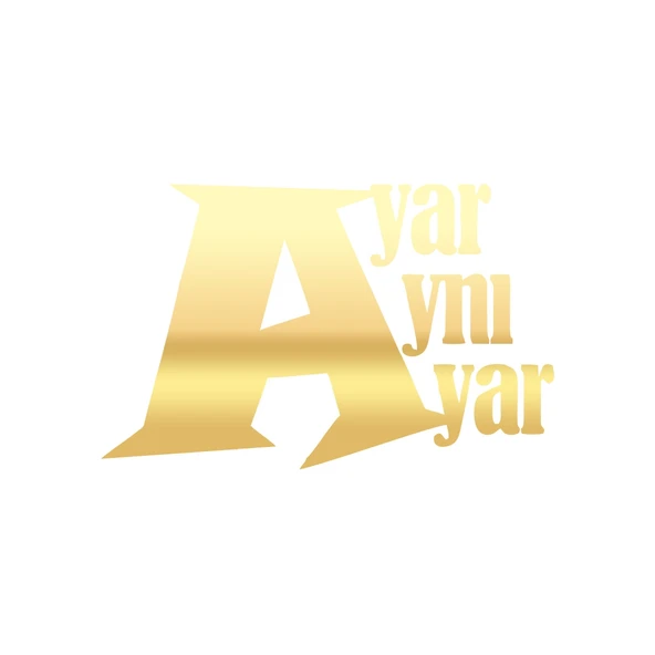 Ayar Aynı Ayar Araba Sticker 17x17 Cm Gold ürün görseli