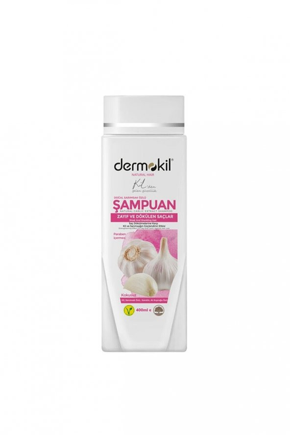DERMOKİL ŞAMPUAN SARIMSAK ÖZLÜ 400 ML - 1