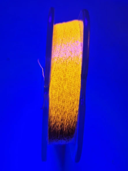 Eagenset Çapari Simi Balık Sırtı Kırçıl Neon Ultraviyole UV Altın Sarı Rengi Makara Sim - 7