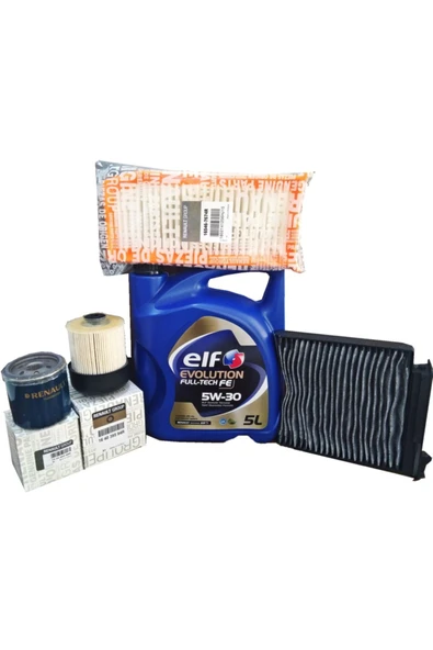 Dacia Duster 1.5 Dci Yağ Bakım Filtre Seti (2013-2018) ürün görseli