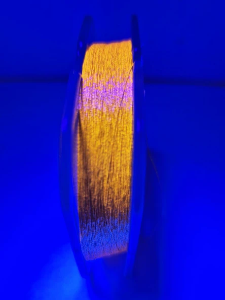Eagenset Çapari Simi Balık Sırtı Kırçıl Neon Ultraviyole UV Altın Sarı Rengi Makara Sim - 11
