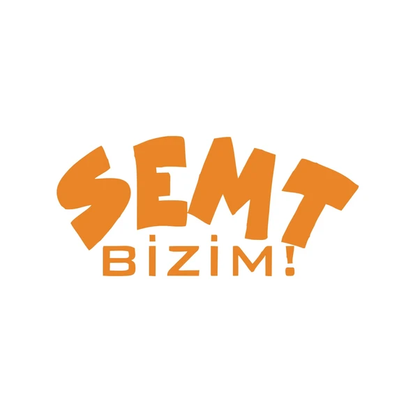 Semt Bizim Araba Sticker 17x17 Cm Turuncu ürün görseli