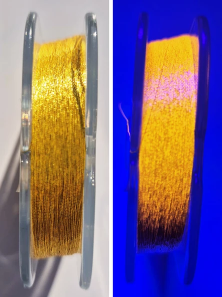 Eagenset Çapari Simi Balık Sırtı Kırçıl Neon Ultraviyole UV Altın Sarı Rengi Makara Sim - 3