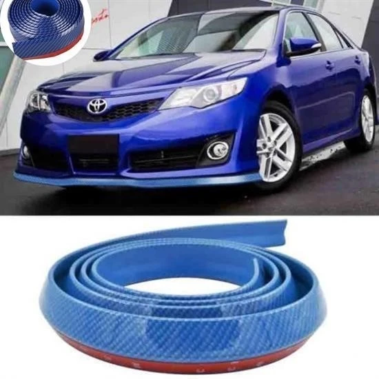 BUFFER® Mavi 2,5 Metre Araba Oto Ön Tampon Koruyucu Kauçuk Pratik Tampon Şerit Bant Döşeme Kiti - 7