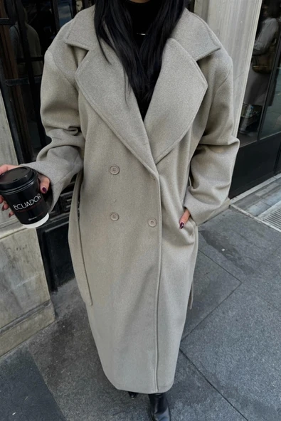 KAŞE KABAN MAXİ - Vizon - Resim 2