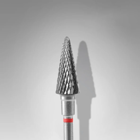 Staleks Manikür Çıkarma Çelik Törpü Ucu Kırmızı Koni FT71R060/14 ürün görseli