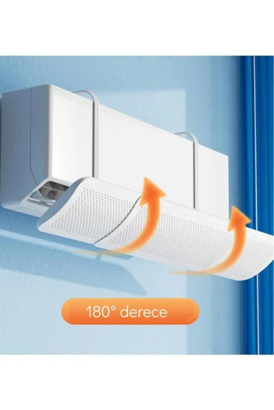 Ayarlanabilir Universal Klima Hava Yönlendirici Delikli Klima Çarpması Önleyici Klima Perdesi 56-90cm - 2