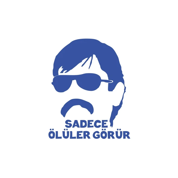 Sadece Ölüler Görür Araba Sticker 17x17 Cm Mavi ürün görseli
