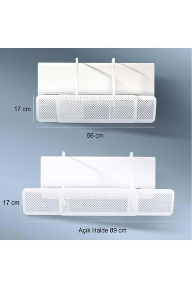 Ayarlanabilir Universal Klima Hava Yönlendirici Delikli Klima Çarpması Önleyici Klima Perdesi 56-90cm - 3