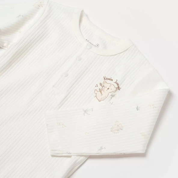 Koala Jungle Uzun Kol Bebek Body Mint - 3