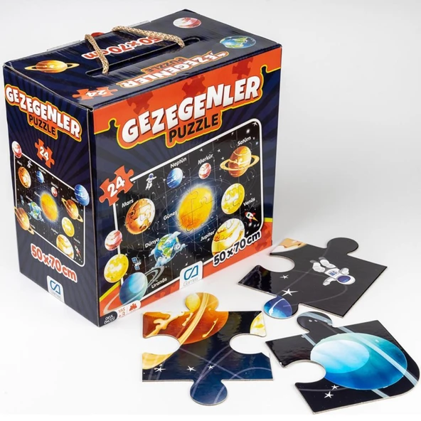 Ca Games 24 Parça Gezegenler Maxi Boy Eğitici Puzzle CA.5026