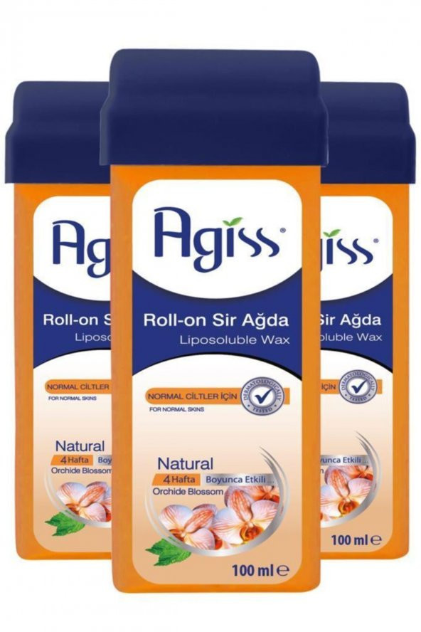 Agiss Roll-on Sir Ağda 100 ml Naturel X3