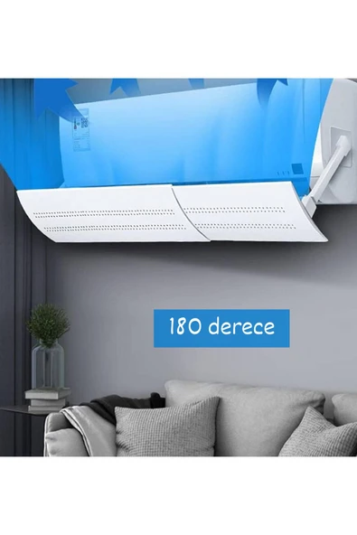 Ayarlanabilir Universal Klima Hava Yönlendirici Delikli Klima Çarpması Önleyici Klima Perdesi 56-90cm - 8