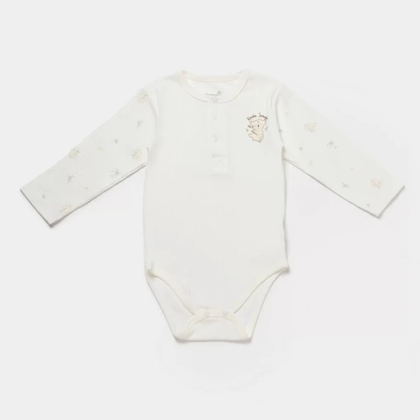 Koala Jungle Uzun Kol Bebek Body  Mint