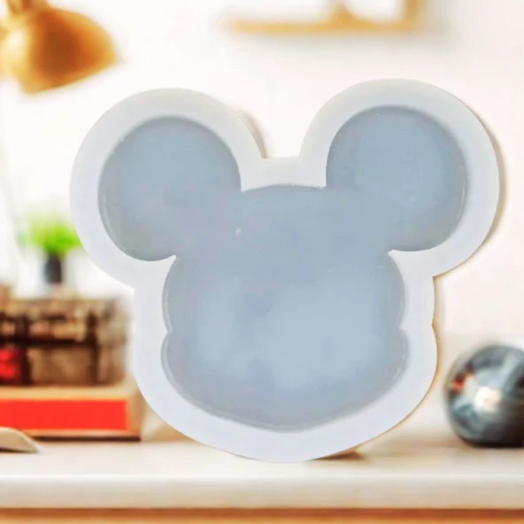 SİLİKON KALIP 2 BOYUTLU MİCKEY MOUSE FİGÜR TAŞ TOZU EPOKSİ REÇİNE KALIP - Resim 2