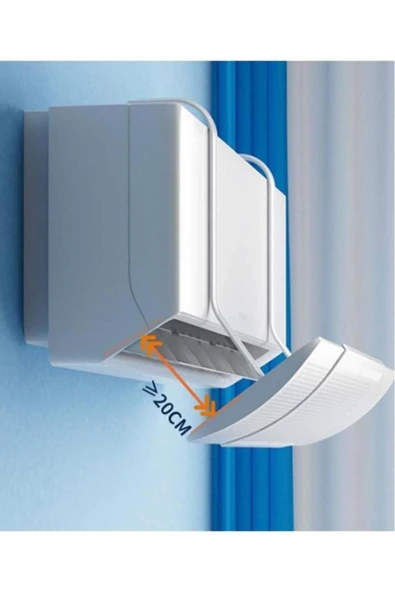 Ayarlanabilir Universal Klima Hava Yönlendirici Delikli Klima Çarpması Önleyici Klima Perdesi 56-90cm - 4