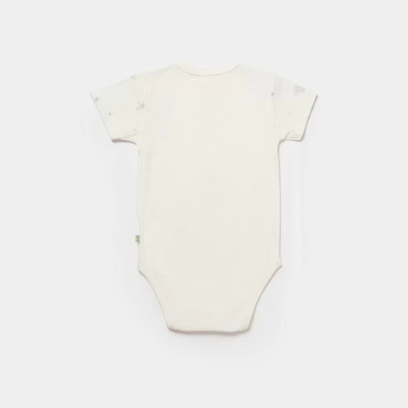 Koala Jungle Kısa Kol Bebek Body Gri - 2