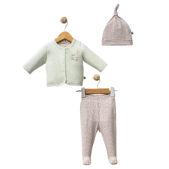 Fall Floral 5 Parça Hastane Çıkışı Green - 2