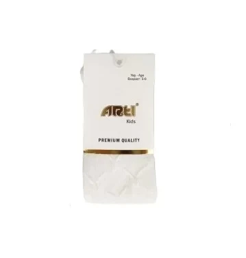 Kalp Kabartmalı Kız Külotlu Çorap  Asorti - 3