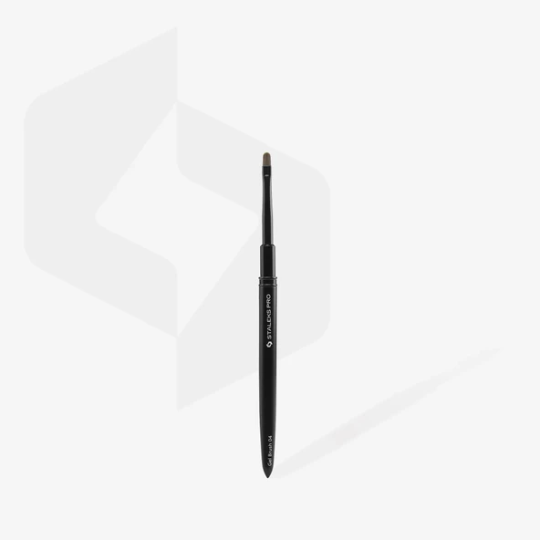 Staleks Sentetik Protez Tırnak Jel Fırçası No:4 7mm NBE-06 - Resim 2