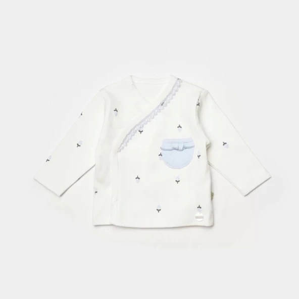 Love Floral 3 Parça Zıbın Seti Ekru Lila - 4