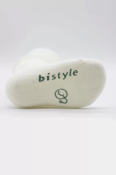 Puanlı Kaymaz Penye Soket Çorap 3'lü Bs10108 Nil - 5