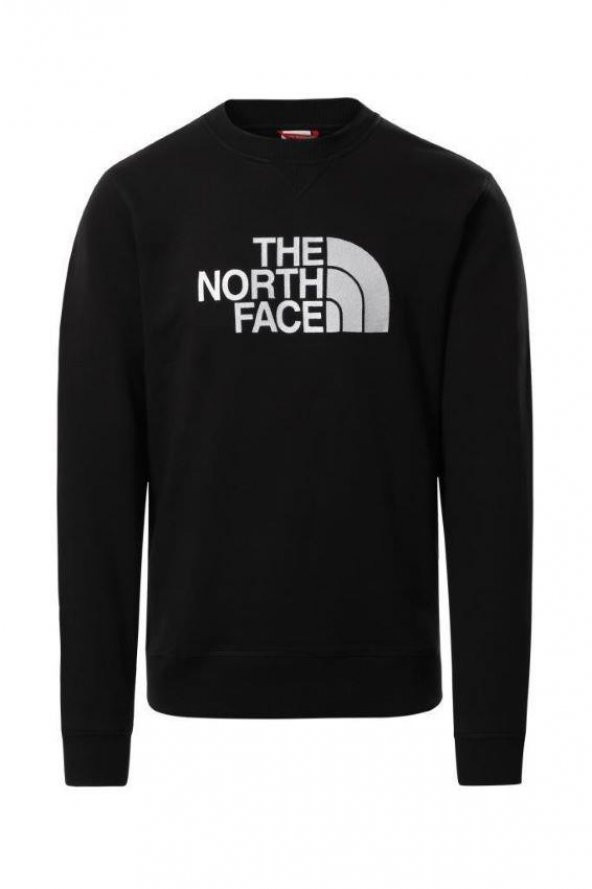 The North Face Drew Peak Crew Erkek Sweatshirt Siyah
