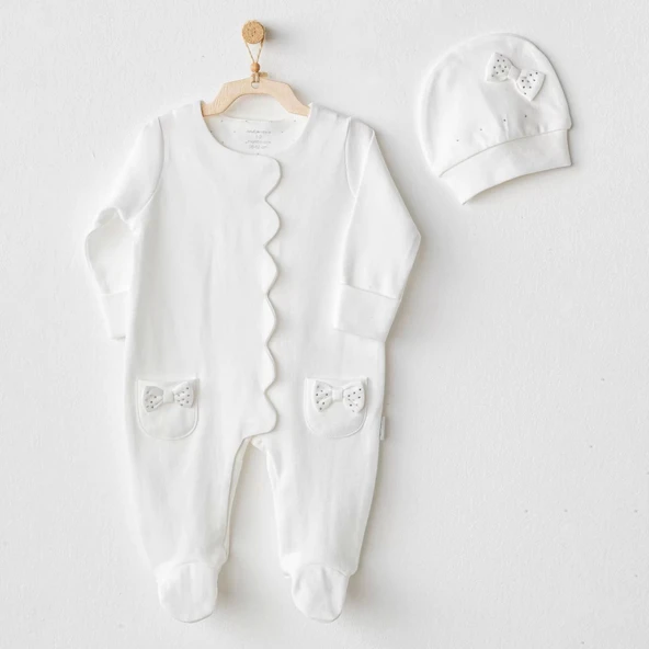 Andywawa Ac25823 Chic Girl Tulum Takım Ekru