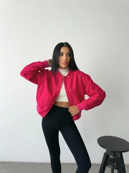 BOMBER MONT CYRUS KUMAŞ - Fuşya - 3