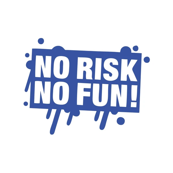 No Risk No Fun Araba Sticker 17x17 Cm Mavi ürün görseli
