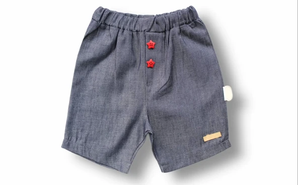 6-9 9-12 12-18 Ay Vip Yaka Şapkalı Kısa Kollu Sweat 3lü Erkek Bebek Takımı Gri - Resim 3