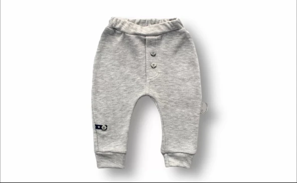 3-6 6-9 9-12 Ay Kuyruklu Yıldız Nakışlı Şapkalı Uzun Kollu Zıbınlı 3lü Kız-erkek Bebek Takımı Mavi - 3