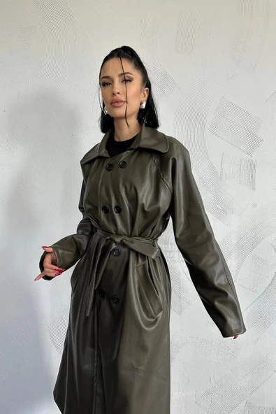 Haki Reglan Kol Trençkot - 3