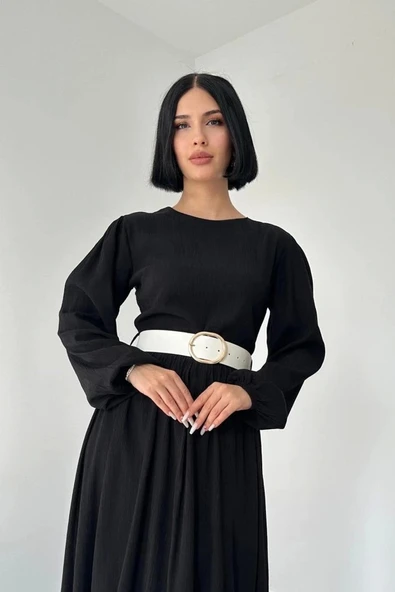 Siyah Felicita Elbise - 2