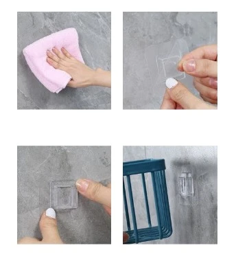 Yapışkanlı Çok Fonksiyonlu Banyo Organizeri BEYAZ - 2