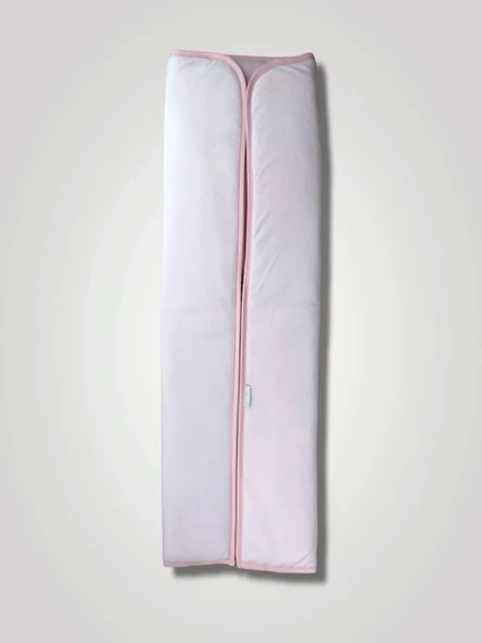 Yenidoğan Düz Renk Fermuarlı Kadife Kumaş Kız Bebek Battaniyesi Pembe - 2